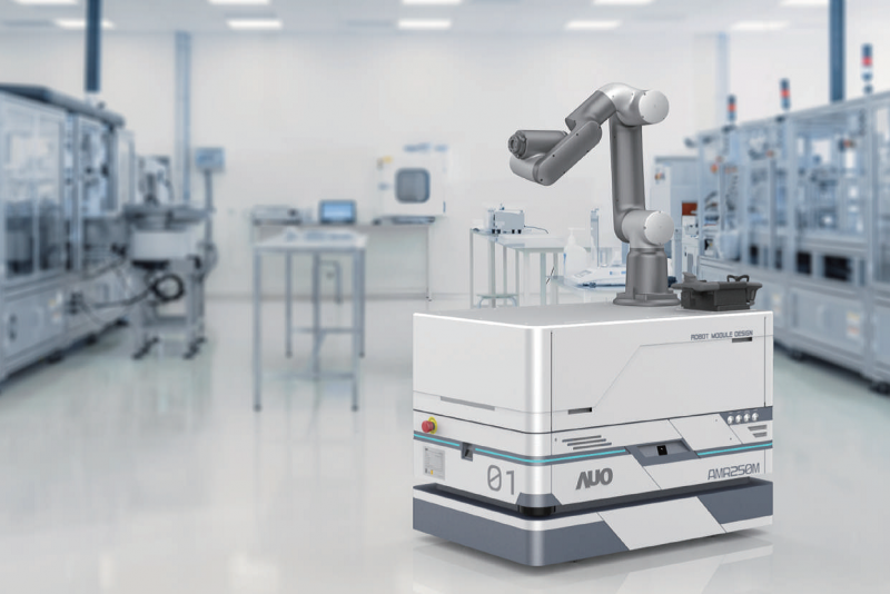 至尊国际整合AI人工智慧、IoT物聯網與Cloud雲端平台服務，開發模組化AMR 250M自主移動機器人，滿足多元自動化生產需求，在智慧工廠中扮演著串接和搬運的角色